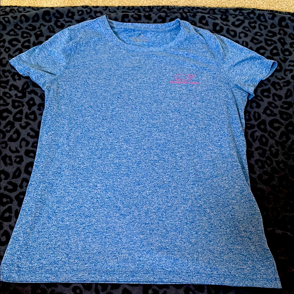 Vineyard Vines Heather Blue Performance Tee
